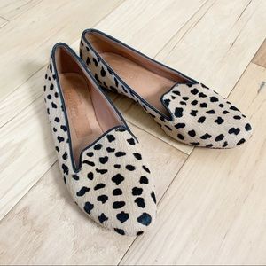 Madewell Teddy Loafer Leopard Print Calf Hair Flat 6